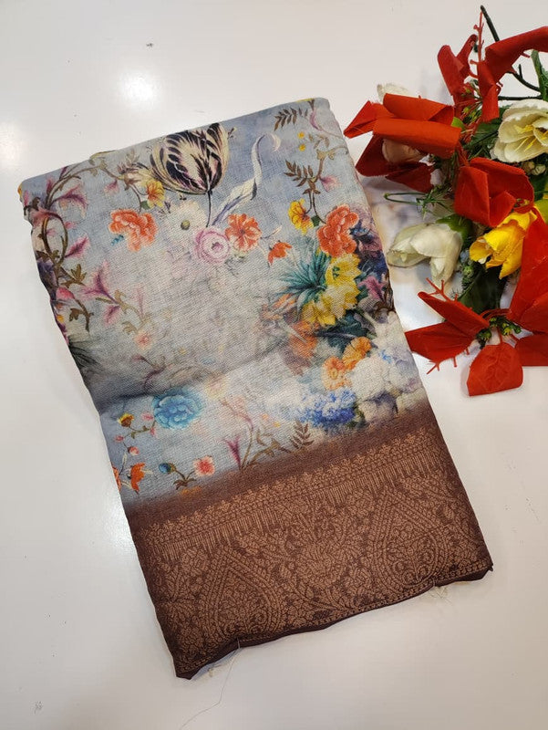 Kiara Digital Printed Saree (BT-4) KDP177