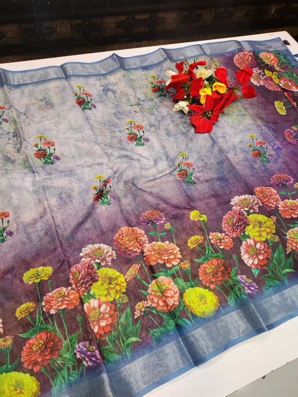 Bhiwandi Linen Saree BW12