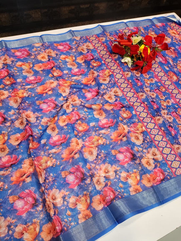 Bhiwandi Linen Saree BW14