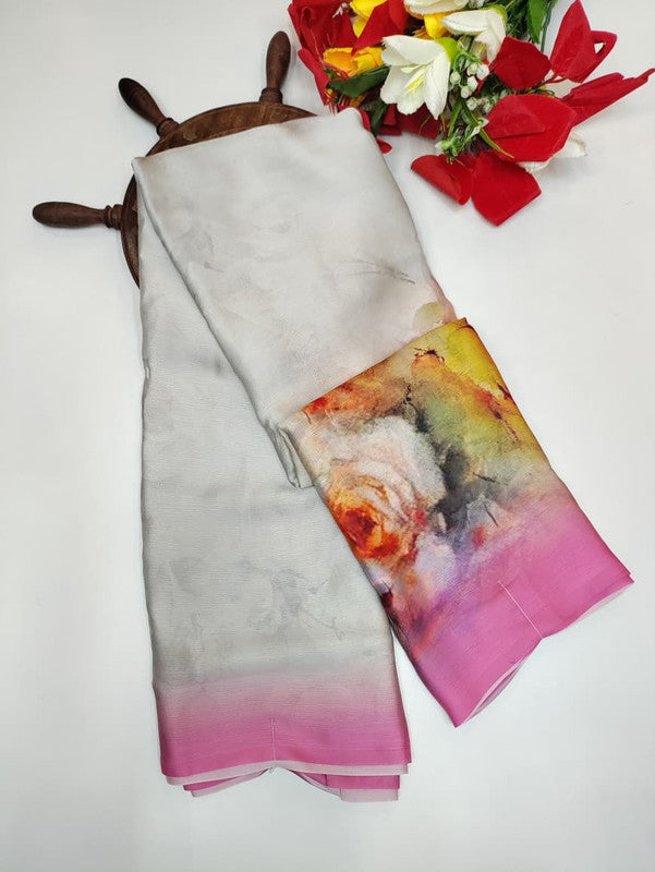 Premium Crepe  Silk Saree PMG02