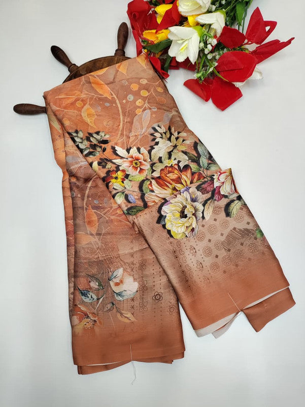 Premium Crepe  Silk Saree PMG05