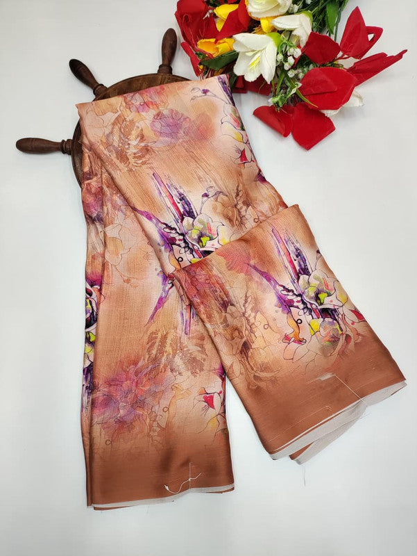 Premium Crepe  Silk Saree PMG06