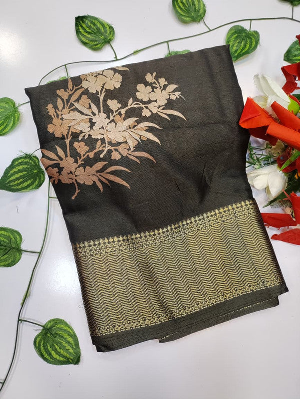 Chocolate Silk Saree CH55