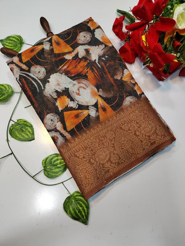 Kiara Digital Printed Saree KR06