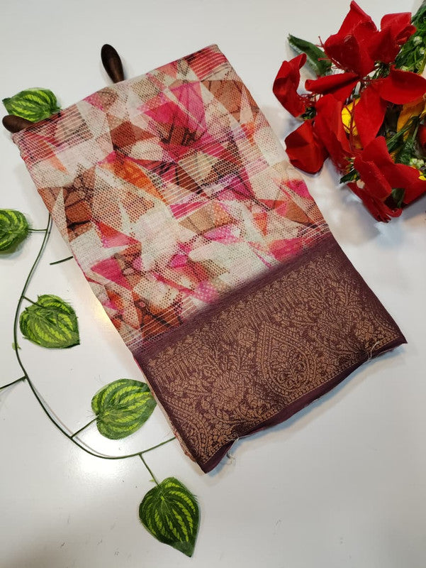 Kiara Digital Printed Saree KR13