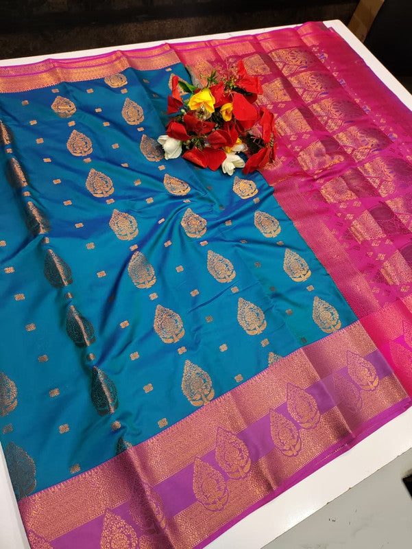 Mithra Soft Silk saree for women featuring elegant soft silk fabric with graceful traditional design suitable for weddings receptions and festive occasions, Full View