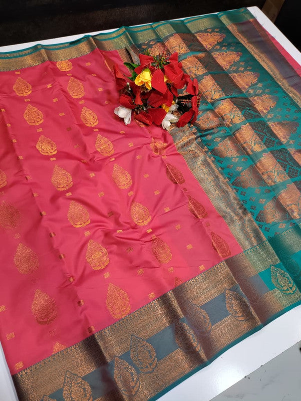 Mithra Soft Silk saree for women featuring elegant soft silk fabric with graceful traditional design suitable for weddings receptions and festive occasions, Full View