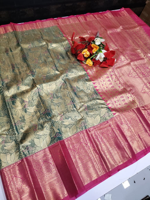 Wedding Tissue Saree WTG28