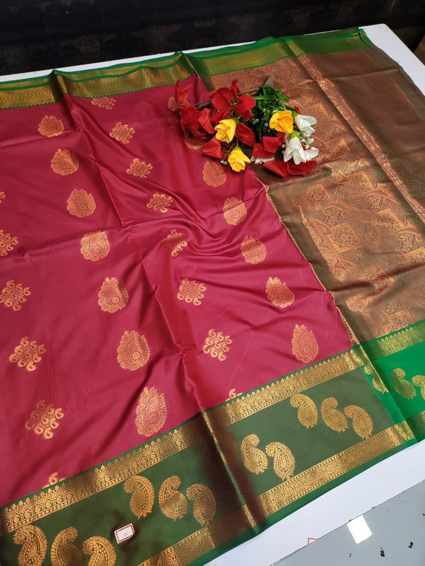Vani Soft Silk Collection saree in elegant traditional soft silk design for wedding and festive wear from Sri Sakthi Pugazh Tex Salem Tamil Nadu