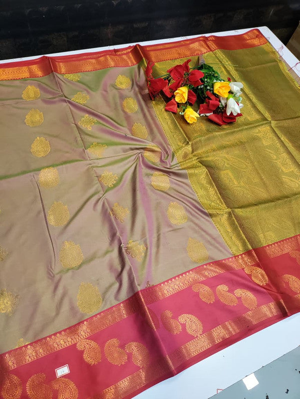 Vani Soft Silk Collection saree in elegant traditional soft silk design for wedding and festive wear from Sri Sakthi Pugazh Tex Salem Tamil Nadu