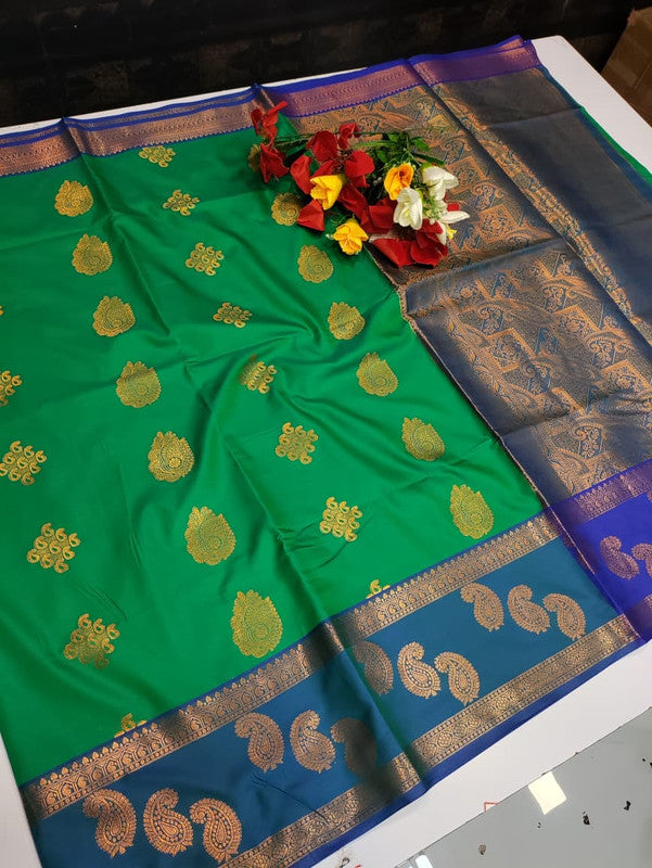 Vani Soft Silk Collection saree in elegant traditional soft silk design for wedding and festive wear from Sri Sakthi Pugazh Tex Salem Tamil Nadu