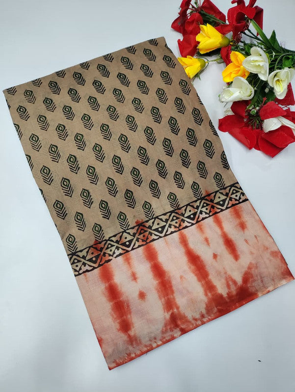 Kalamkari Cotton Saree KH158