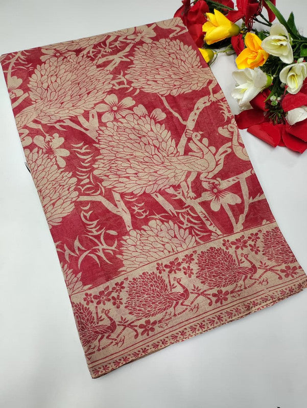 Kalamkari Cotton Saree KH222