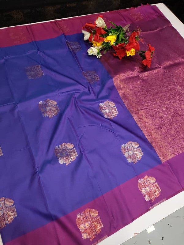 Dhaniya Soft Silk Collection saree with elegant traditional soft silk design for wedding and festive wear from Sri Sakthi Pugazh Tex Salem Tamil Nadu