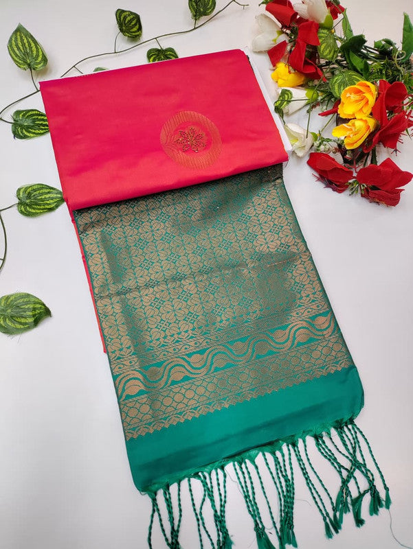 Mehandi Luxury  Stone Work Saree MRS05