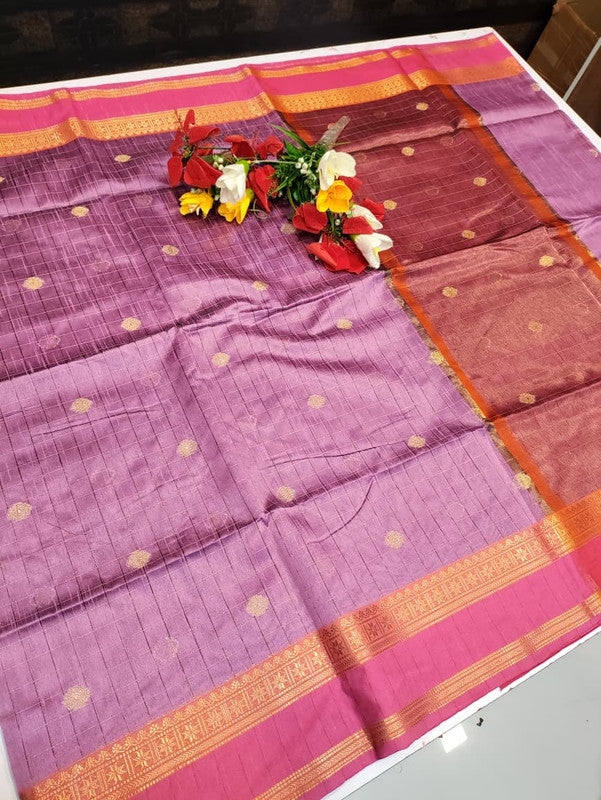 Varanasi Fancy Checked Saree FV20