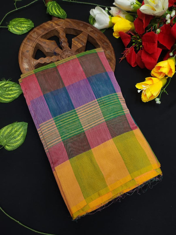 Offer Aura Checked Cotton AC40