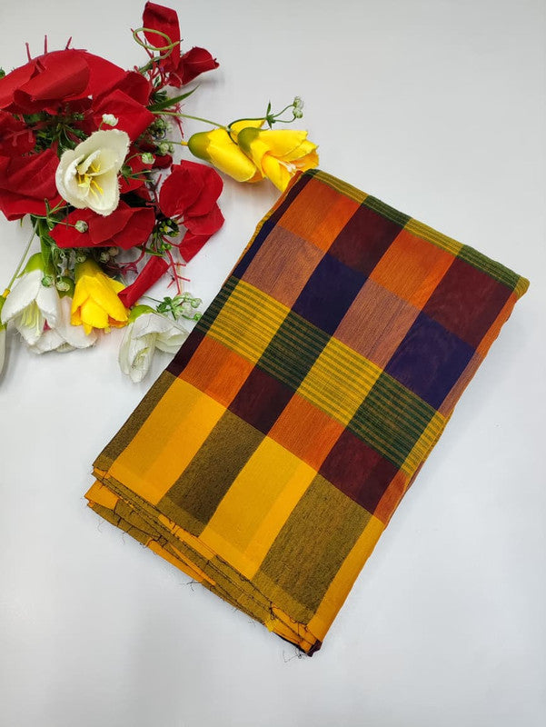 Offer Aura Checked Cotton AC109