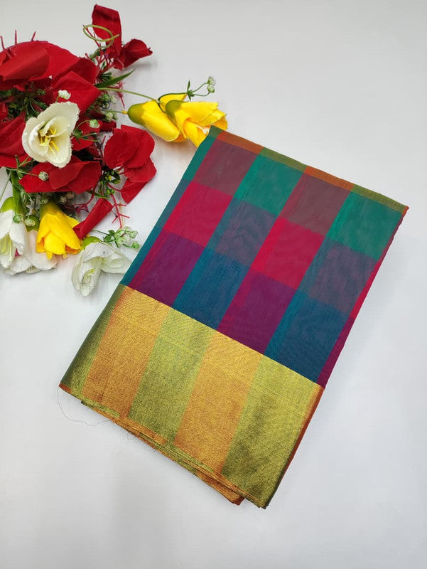 Offer Aura Checked Cotton AC111