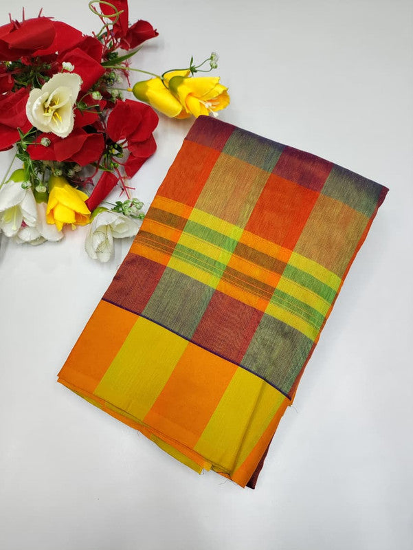 Offer Aura Checked Cotton AC121