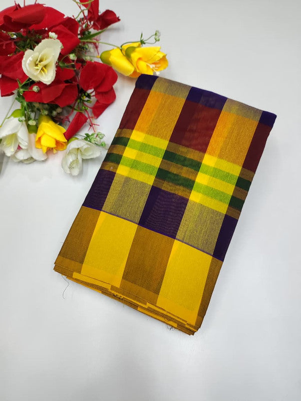 Offer Aura Checked Cotton AC122