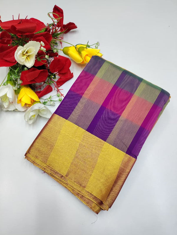 Offer Aura Checked Cotton AC138