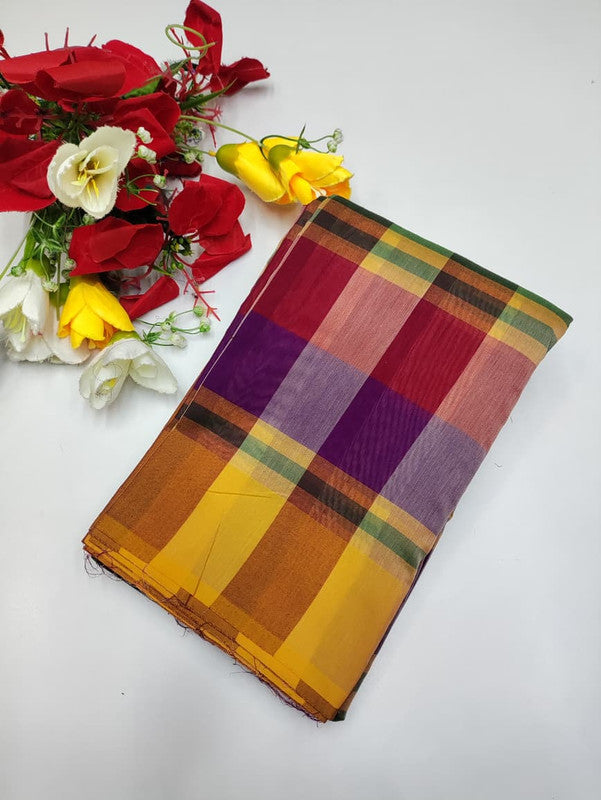 Offer Aura Checked Cotton AC146