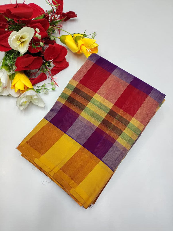 Offer Aura Checked Cotton AC153