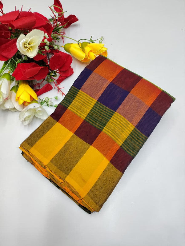Offer Aura Checked Cotton AC169