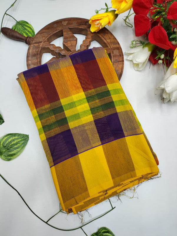 Offer Aura Checked Cotton AC198