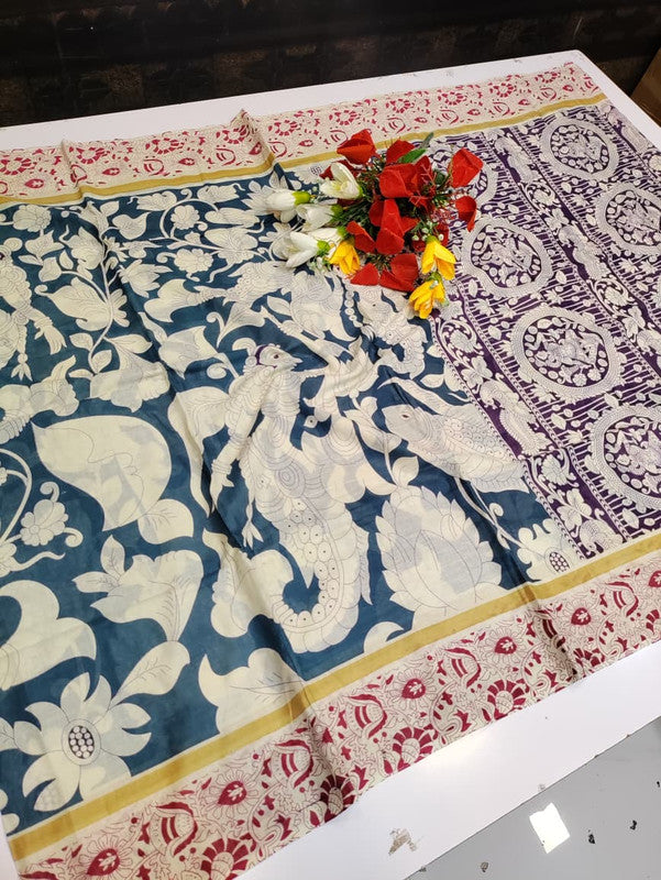 Kalamkari Cotton Saree LKC26