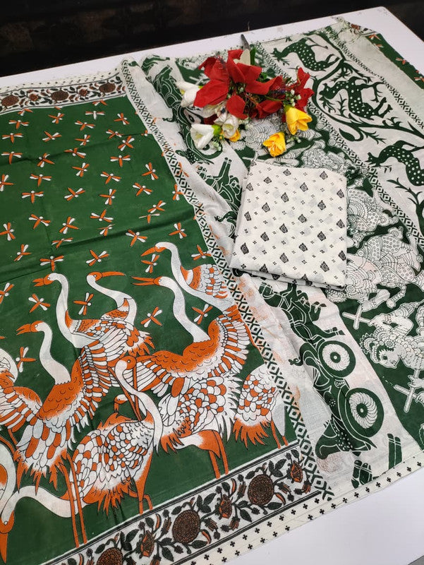 Kalamkari Cotton Saree LKC52