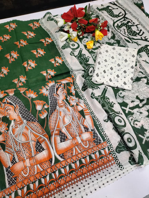 Kalamkari Cotton Saree LKC58