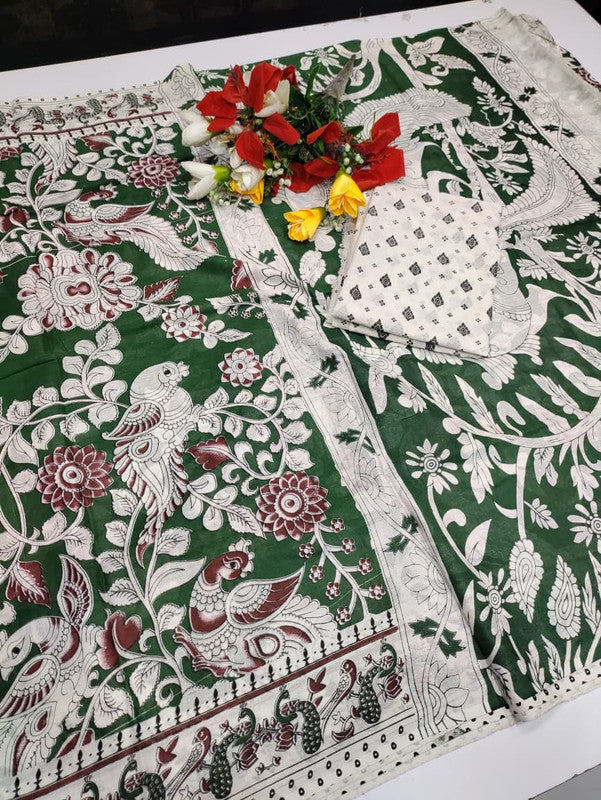 Kalamkari Cotton Saree LKC60