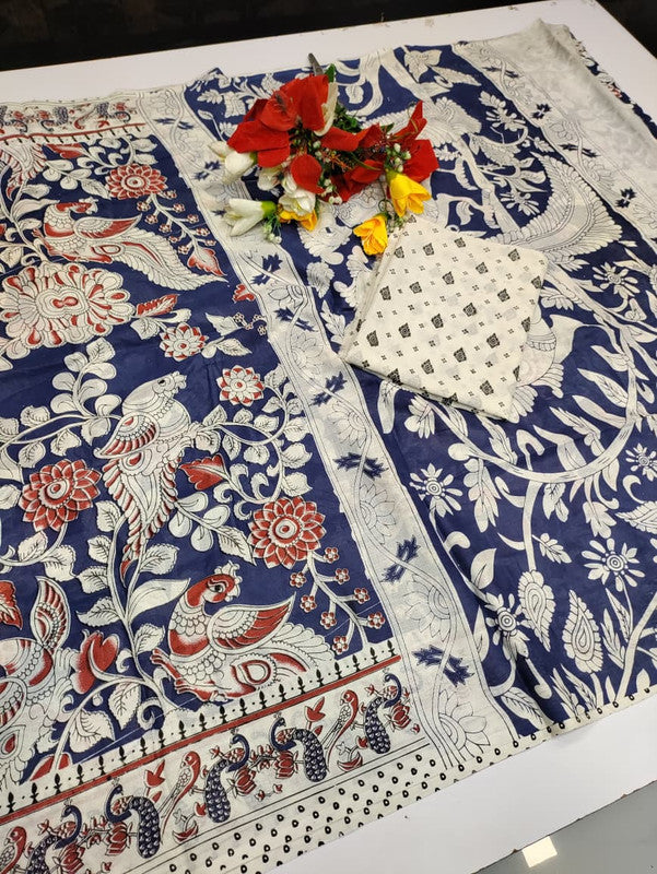 Kalamkari Cotton Saree LKC61