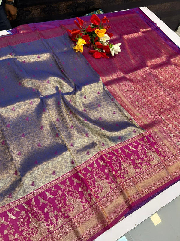 Premium Wedding Korvai Tissue saree for women featuring rich traditional bridal design in elegant tissue fabric suitable for weddings muhurtham and festive occasions