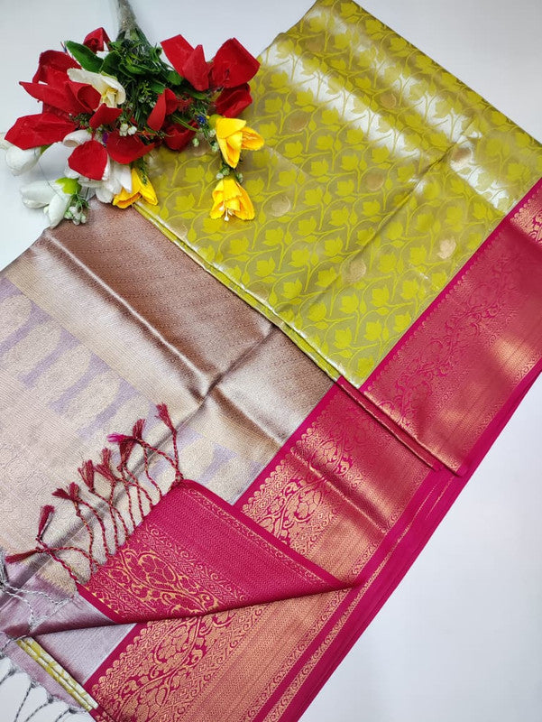 Mirror Tissue Saree MRR09