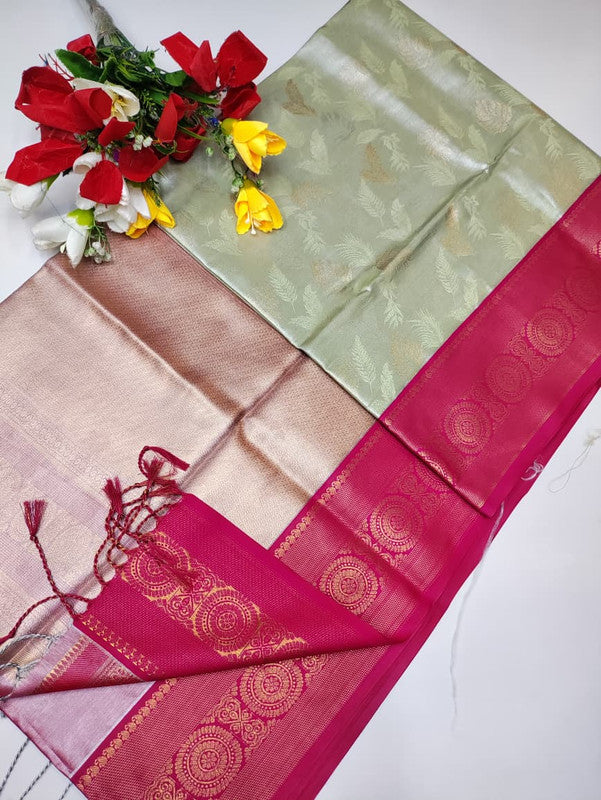 Mirror Tissue Saree MRR11