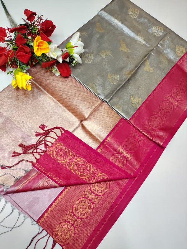 Mirror Tissue Saree MRR29