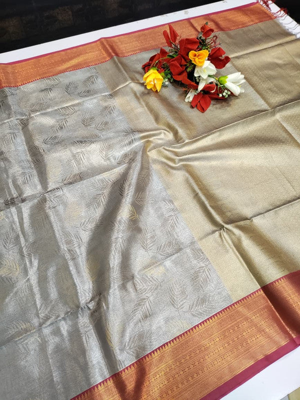 Mirror Tissue Saree MRR37