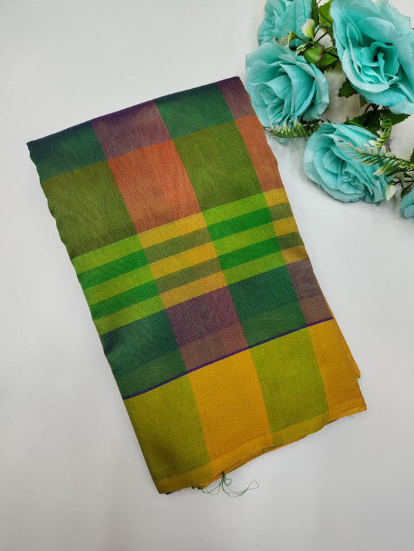 Offer Aura Checked  Cotton (BT-2) AC45