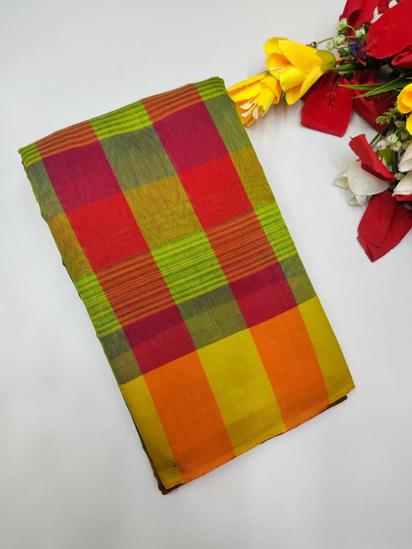 Offer Aura Checked  Cotton (BT-2) AC46