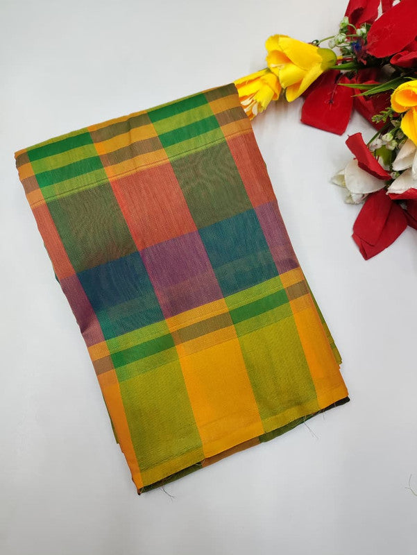 Offer Aura Checked  Cotton (BT-2) AC55