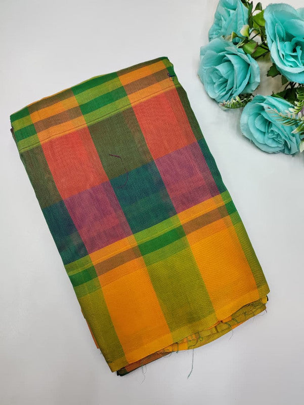Offer Aura Checked  Cotton (BT-3) AC67