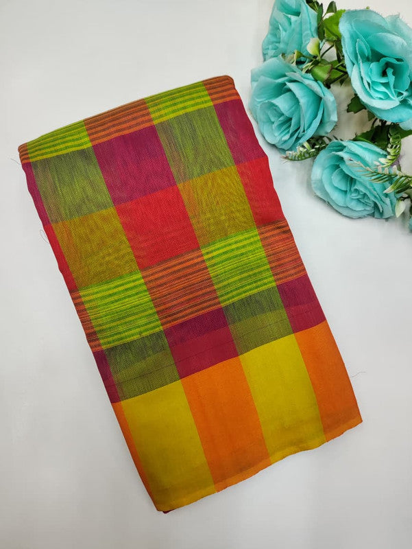 Offer Aura Checked  Cotton (BT-3) AC75