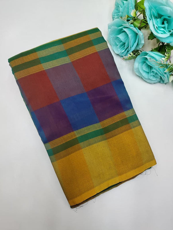 Offer Aura Checked  Cotton (BT-3) AC77