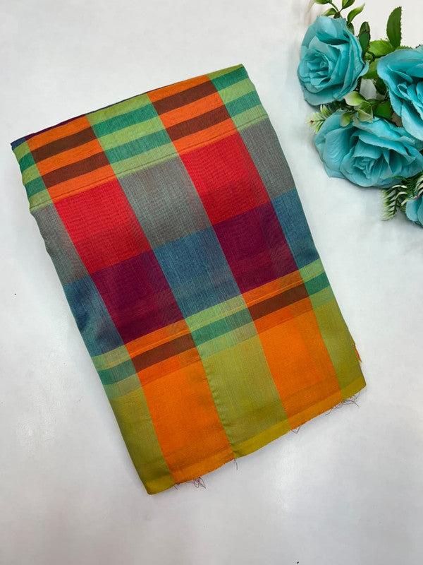 Offer Aura Checked  Cotton (BT-4) AC86