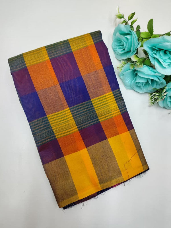 Offer Aura Checked  Cotton (BT-5) AC103