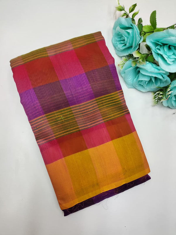 Offer Aura Checked  Cotton (BT-5) AC109