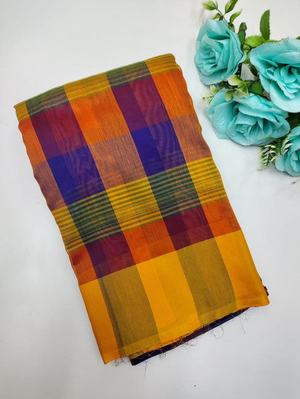 Offer Aura Checked  Cotton (BT-5) AC113